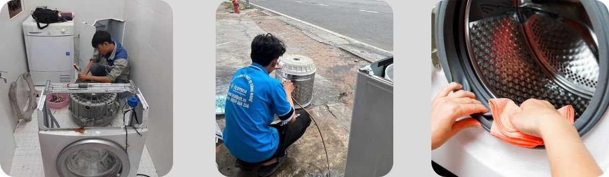 Vệ sinh máy giặt tại nhà ở Bình Chánh