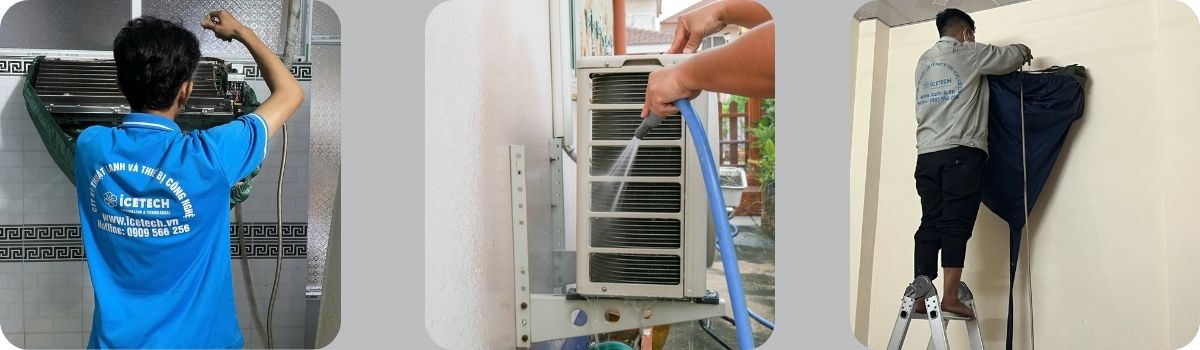 Vệ sinh máy lạnh tại nhà ở Bình Chánh